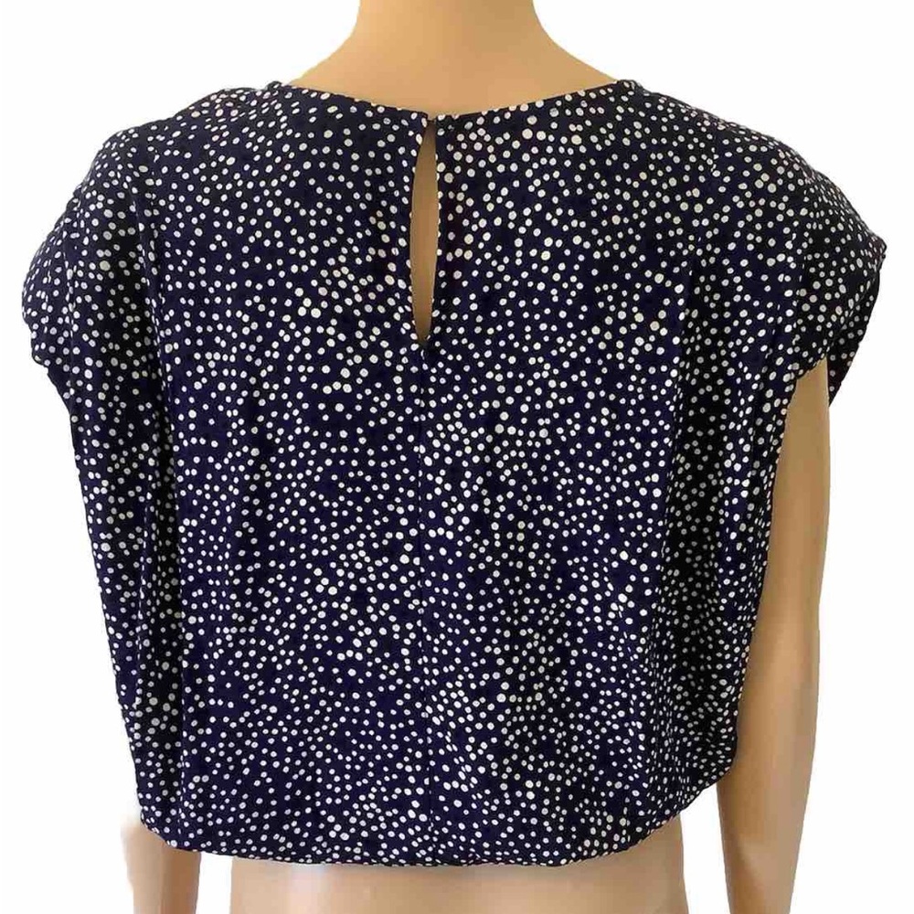 Express Size Medium Crop Top Dot Pattern, Pad Sho… - image 8